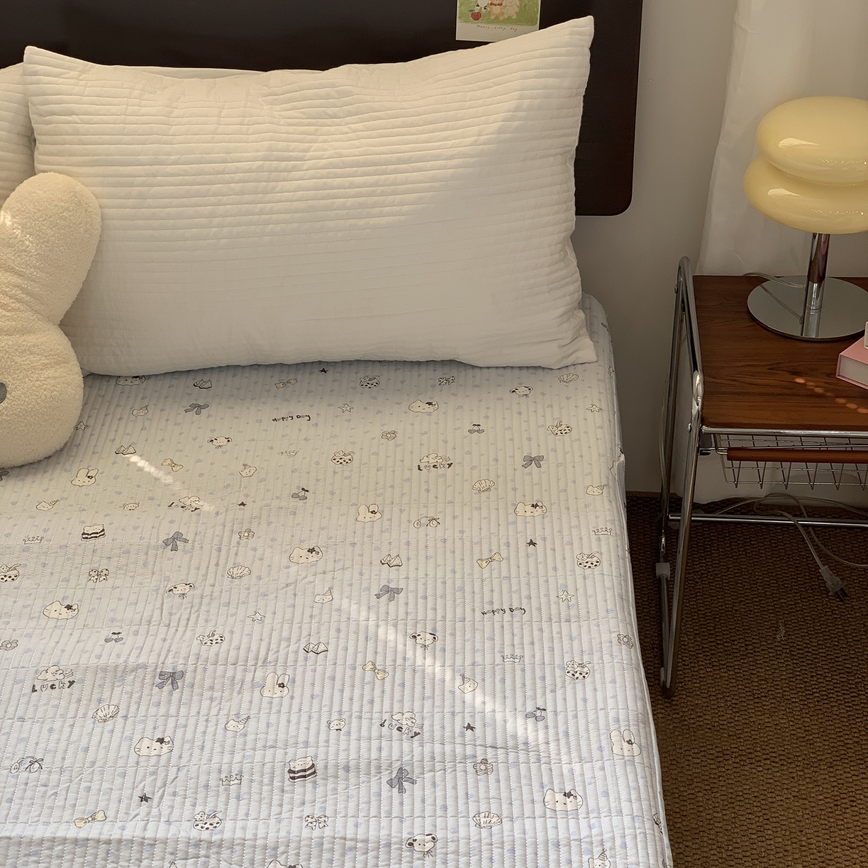 91家纺网 家纺一手货源 找家纺 秘密基地 2025新款全棉单品床笠系列 喵喵酱