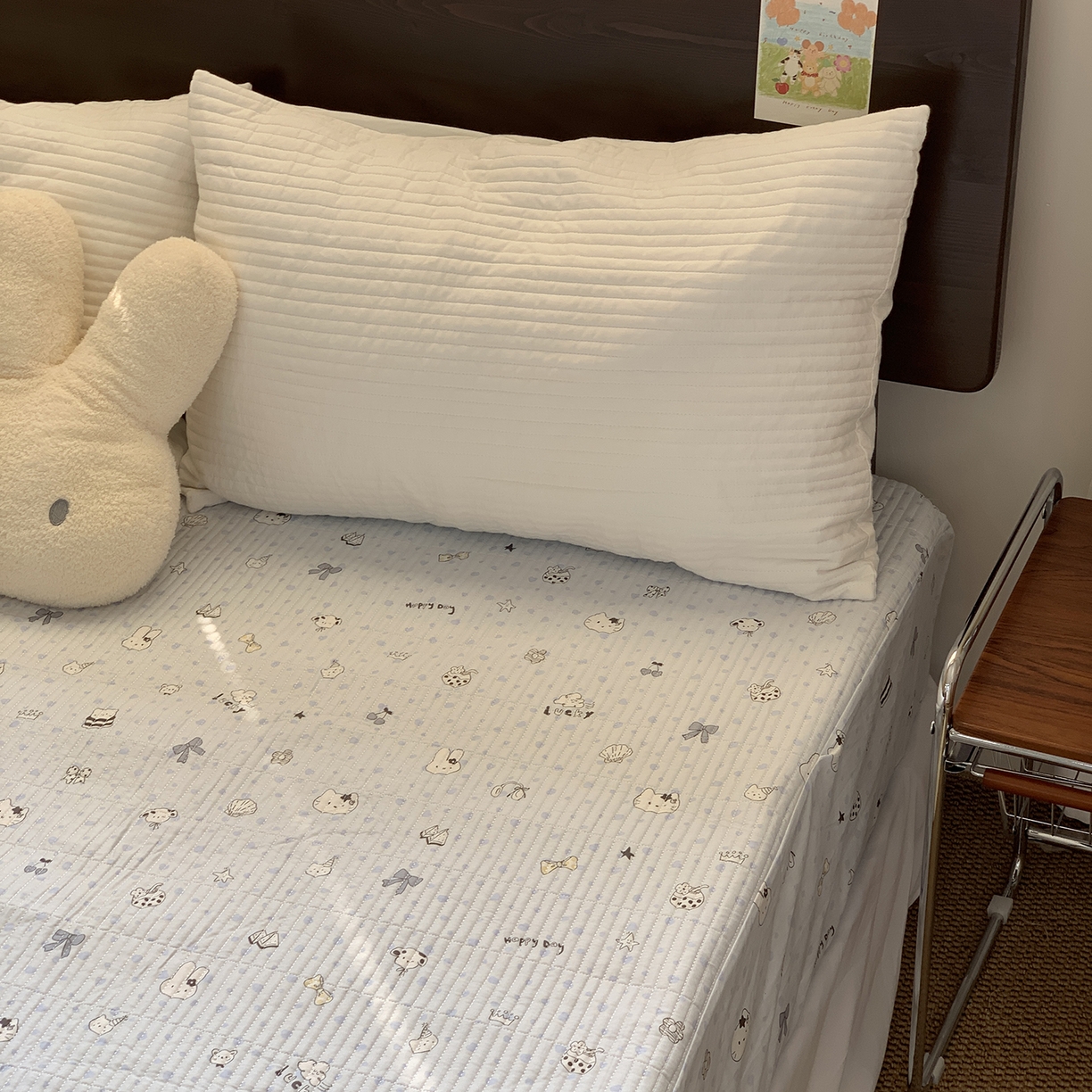 91家纺网 家纺一手货源 找家纺 秘密基地 2025新款全棉单品床笠系列 喵喵酱