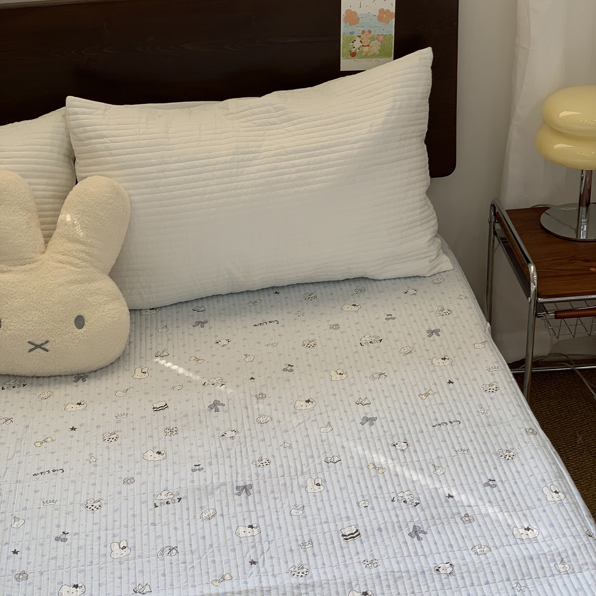 91家纺网 家纺一手货源 找家纺 秘密基地 2025新款全棉单品床笠系列 喵喵酱