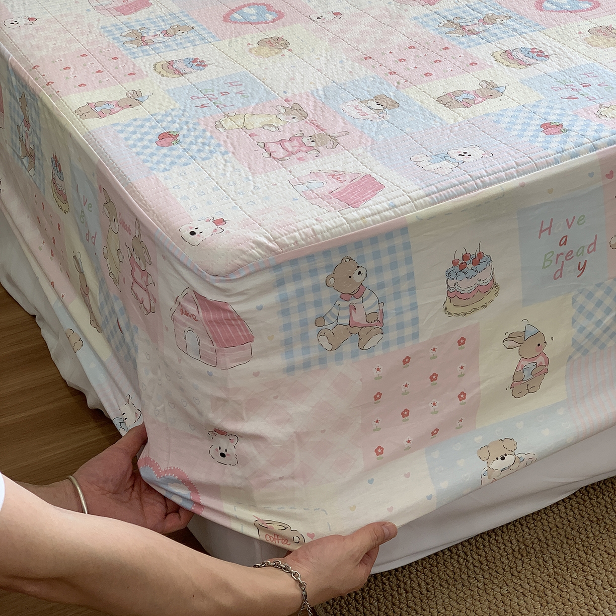 91家纺网 家纺一手货源 找家纺 秘密基地 2025新款全棉单品床笠系列 甜品屋