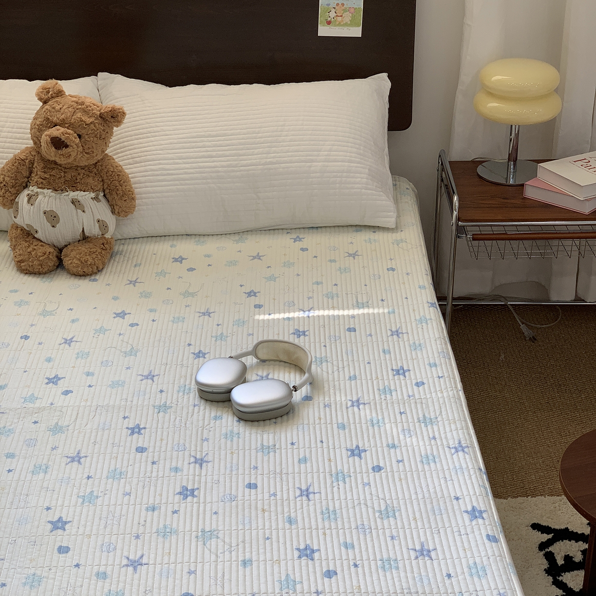 91家纺网 家纺一手货源 找家纺 秘密基地 2025新款全棉单品床笠系列 星星贝壳