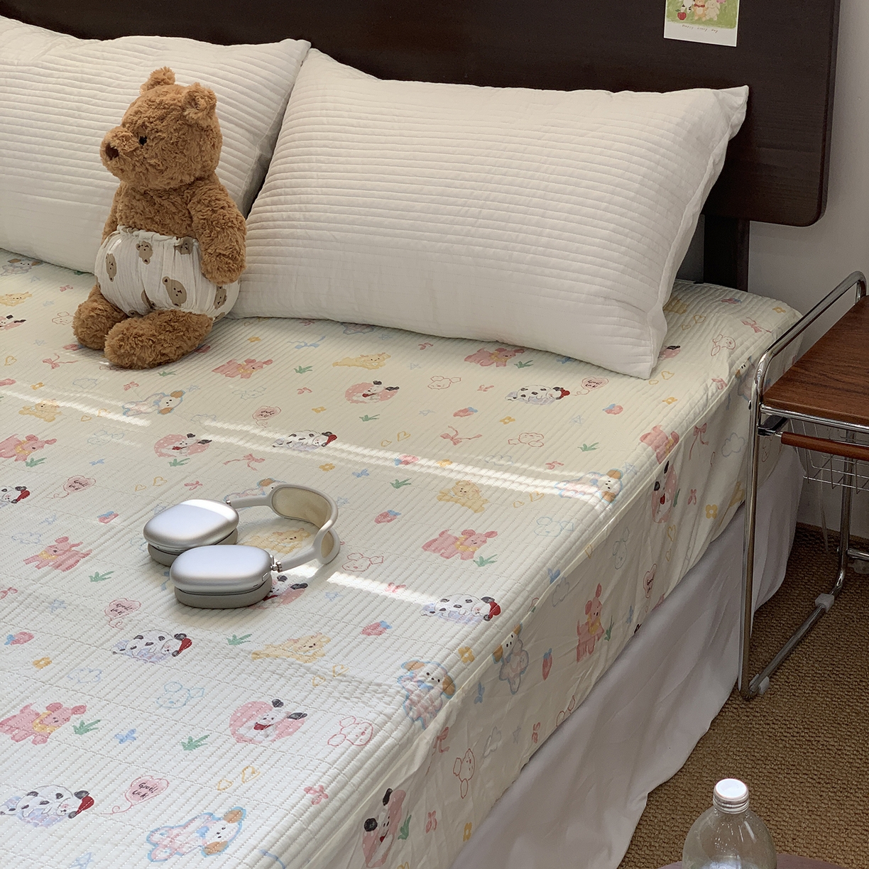 91家纺网 家纺一手货源 找家纺 秘密基地 2025新款全棉单品床笠系列 幸运小狗