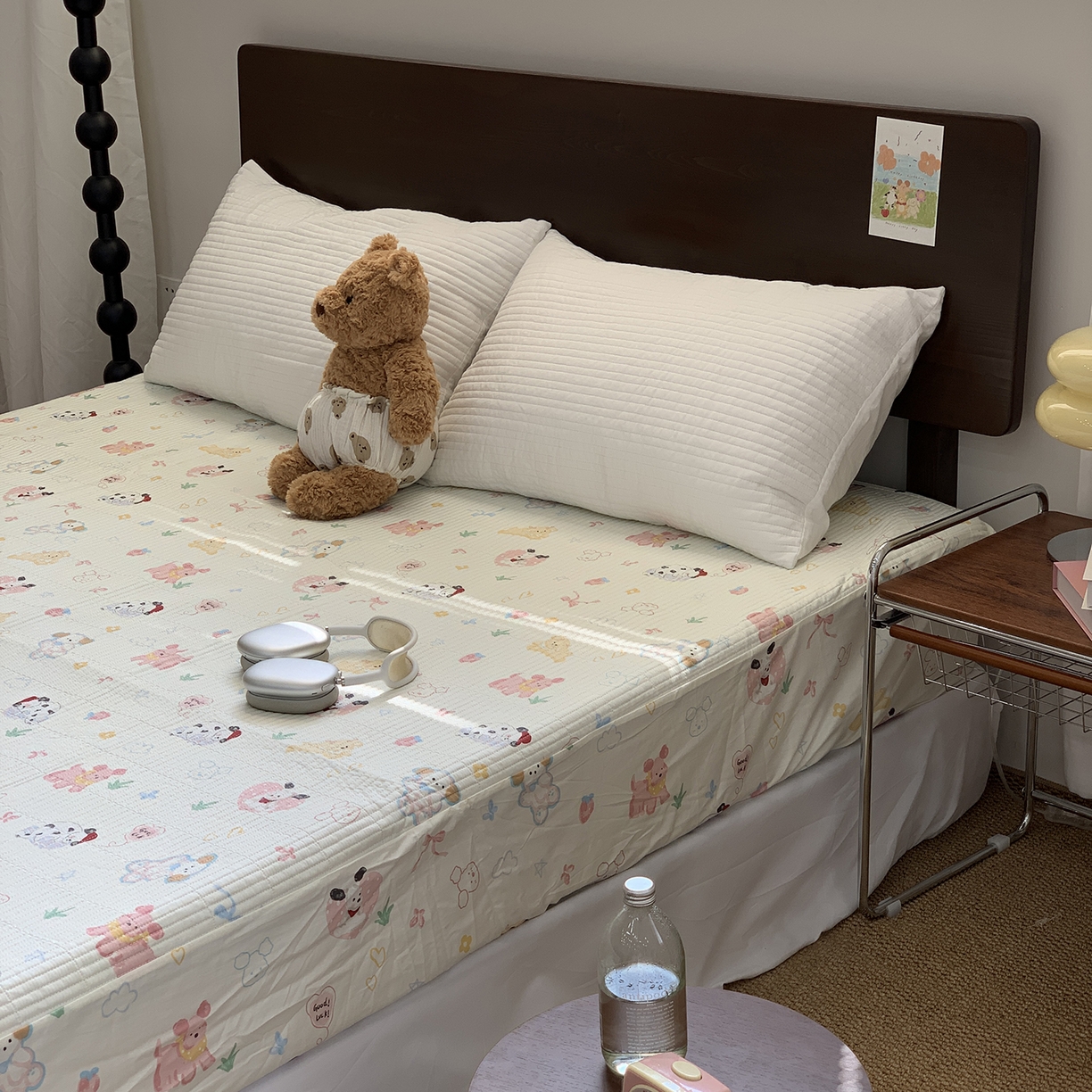 91家纺网 家纺一手货源 找家纺 秘密基地 2025新款全棉单品床笠系列 幸运小狗