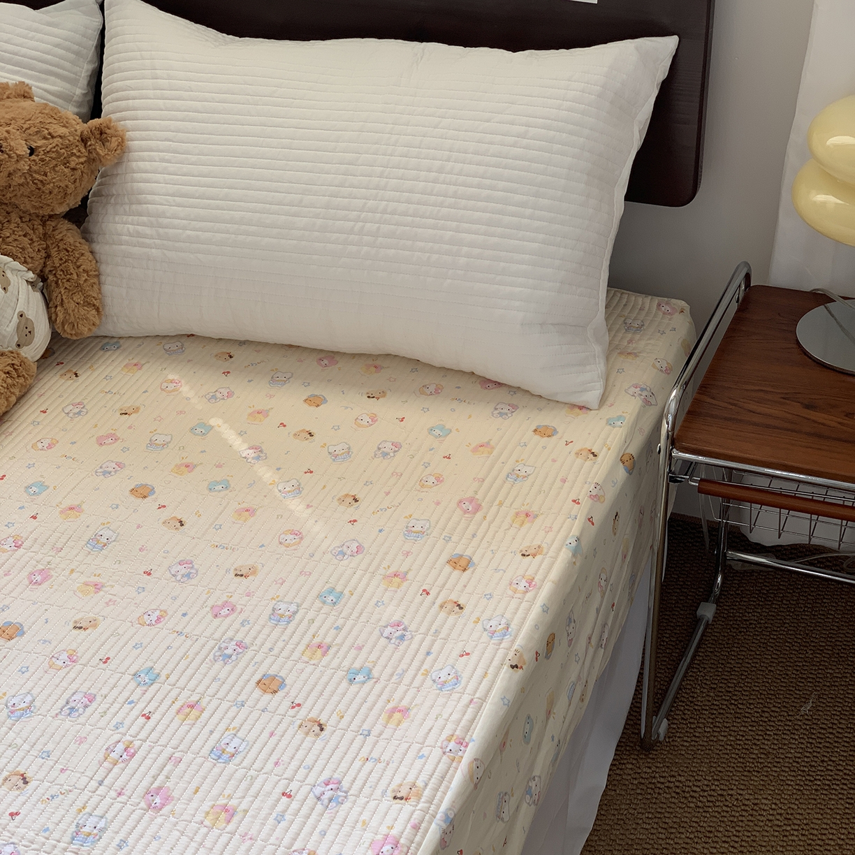 91家纺网 家纺一手货源 找家纺 秘密基地 2025新款全棉单品床笠系列 KT乐园