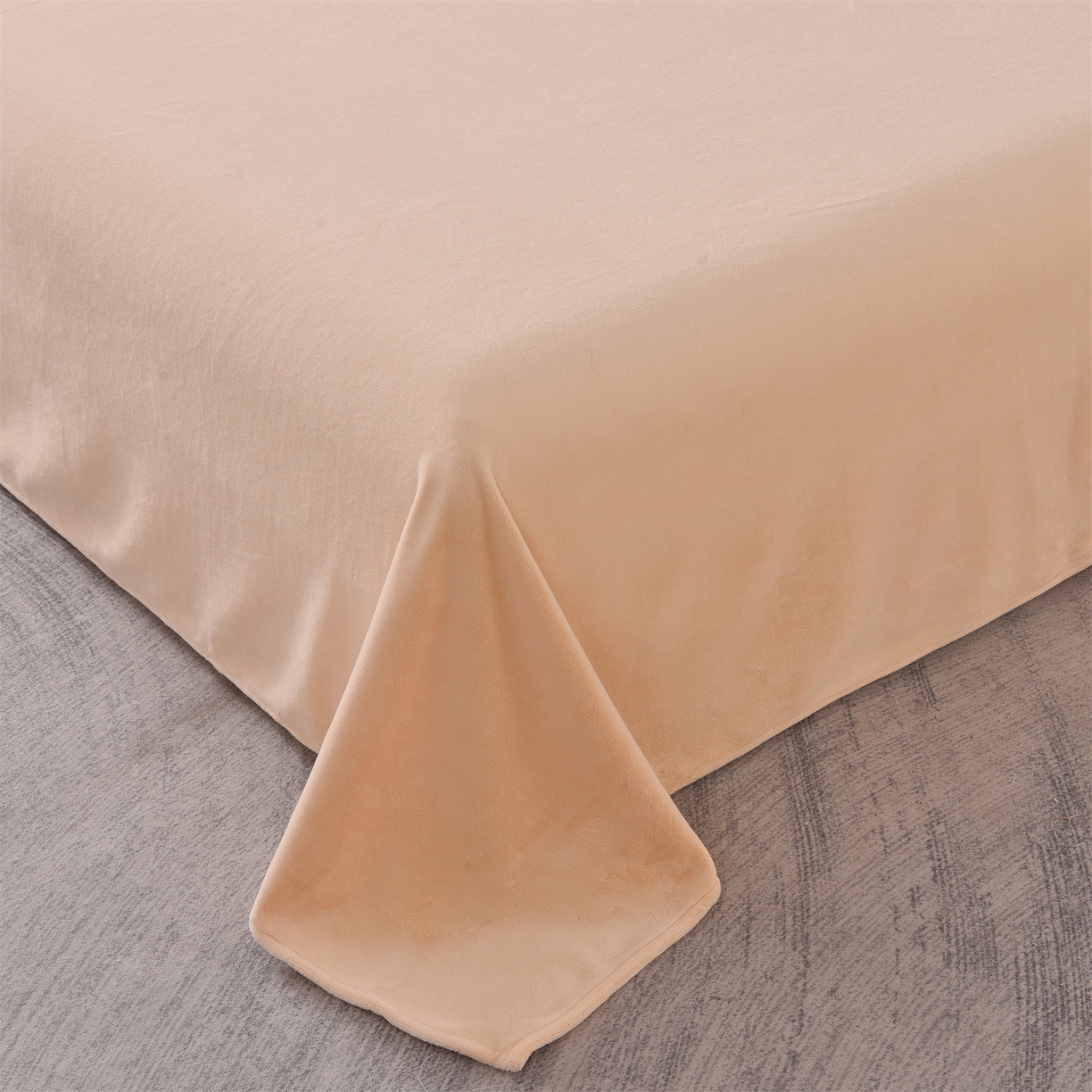 91家纺网 家纺一手货源 找家纺 （总）眷恋家纺 2025新款A类牛奶绒三拼法式花边款四件套-蒂凡妮