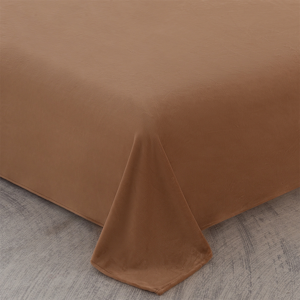 91家纺网 家纺一手货源 找家纺 眷恋家纺 2025新款A类牛奶绒三拼法式花边款四件套-蒂凡妮 蒂凡妮-奶白摩卡