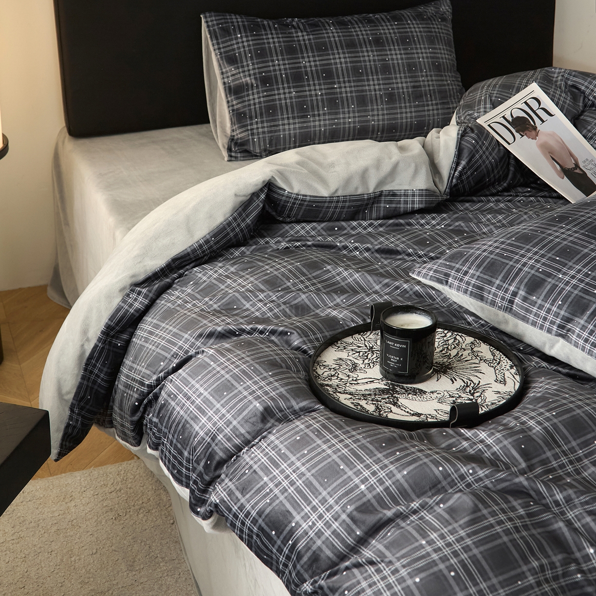 91家纺网 家纺一手货源 找家纺 （总）ONE TWO ONE 121 【德芙绒】【总共有21个颜色 陆续上新】2025秋冬新款牛奶绒德芙绒宝宝绒 婴儿绒短毛绒四件套-纬渡