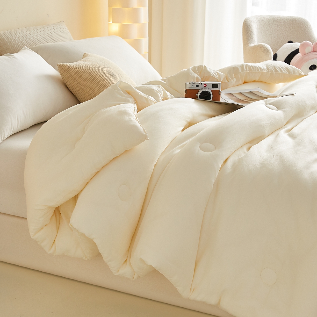 91家纺网 家纺一手货源 找家纺 （总）帕芬鸟家纺 2025新款熊猫糯糯被子被芯