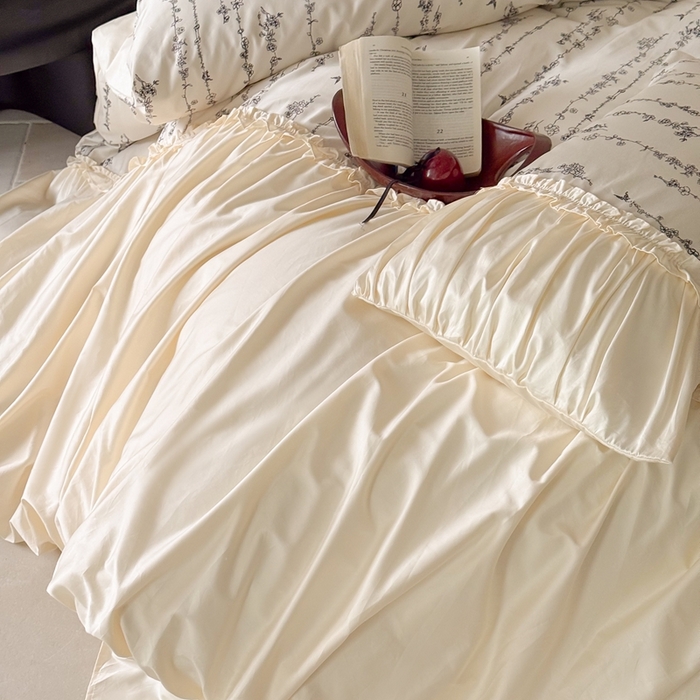 91家纺网 家纺一手货源 找家纺 （总）ONE TWO ONE 121 2025新款100长绒棉四件套-花间集