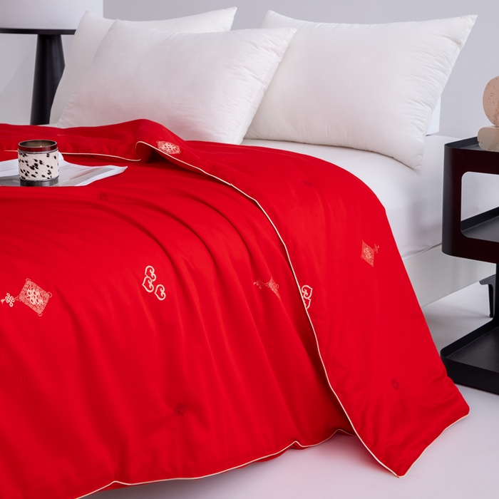 91家纺网 家纺一手货源 找家纺 （总）茧月家纺 蚕丝被100%桑蚕丝被子被芯-喜结连理