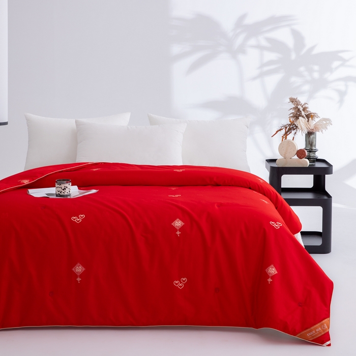 91家纺网 家纺一手货源 找家纺 （总）茧月家纺 蚕丝被100%桑蚕丝被子被芯-喜结连理