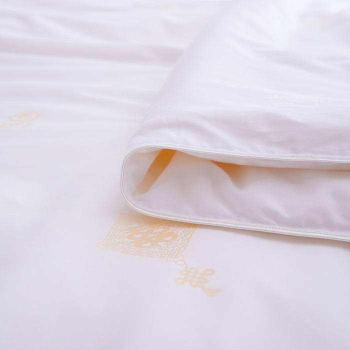 91家纺网 家纺一手货源 找家纺 茧月家纺 新款亲肤舒适蚕丝被子被芯-喜结连理 白色