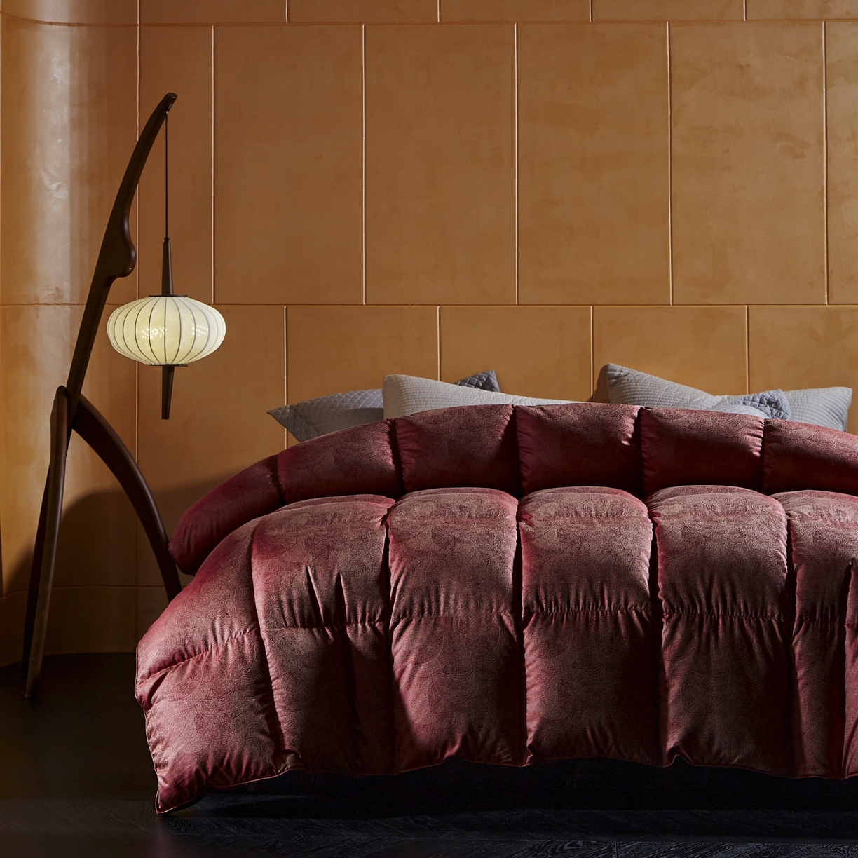 91家纺网 家纺一手货源 找家纺 暖羽屋羽绒馆 2025新款婚庆鹅绒丝被芯 双人喜被 婚庆羽绒被2米 双人加厚春秋被子结婚被褥 繁星 红