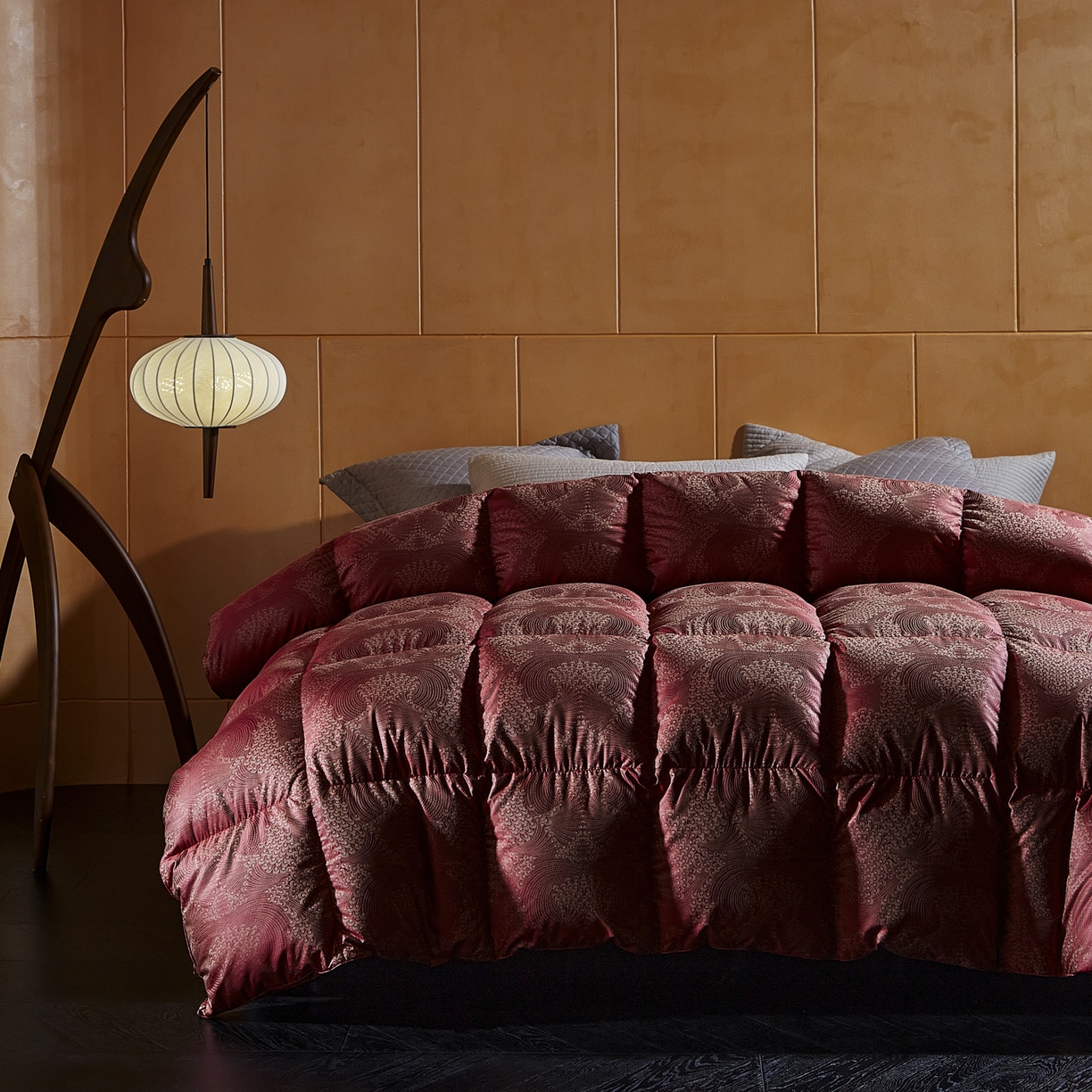 91家纺网 家纺一手货源 找家纺 暖羽屋羽绒馆 2025新款婚庆鹅绒丝被芯 双人喜被 婚庆羽绒被2米 双人加厚春秋被子结婚被褥 恋羽 红