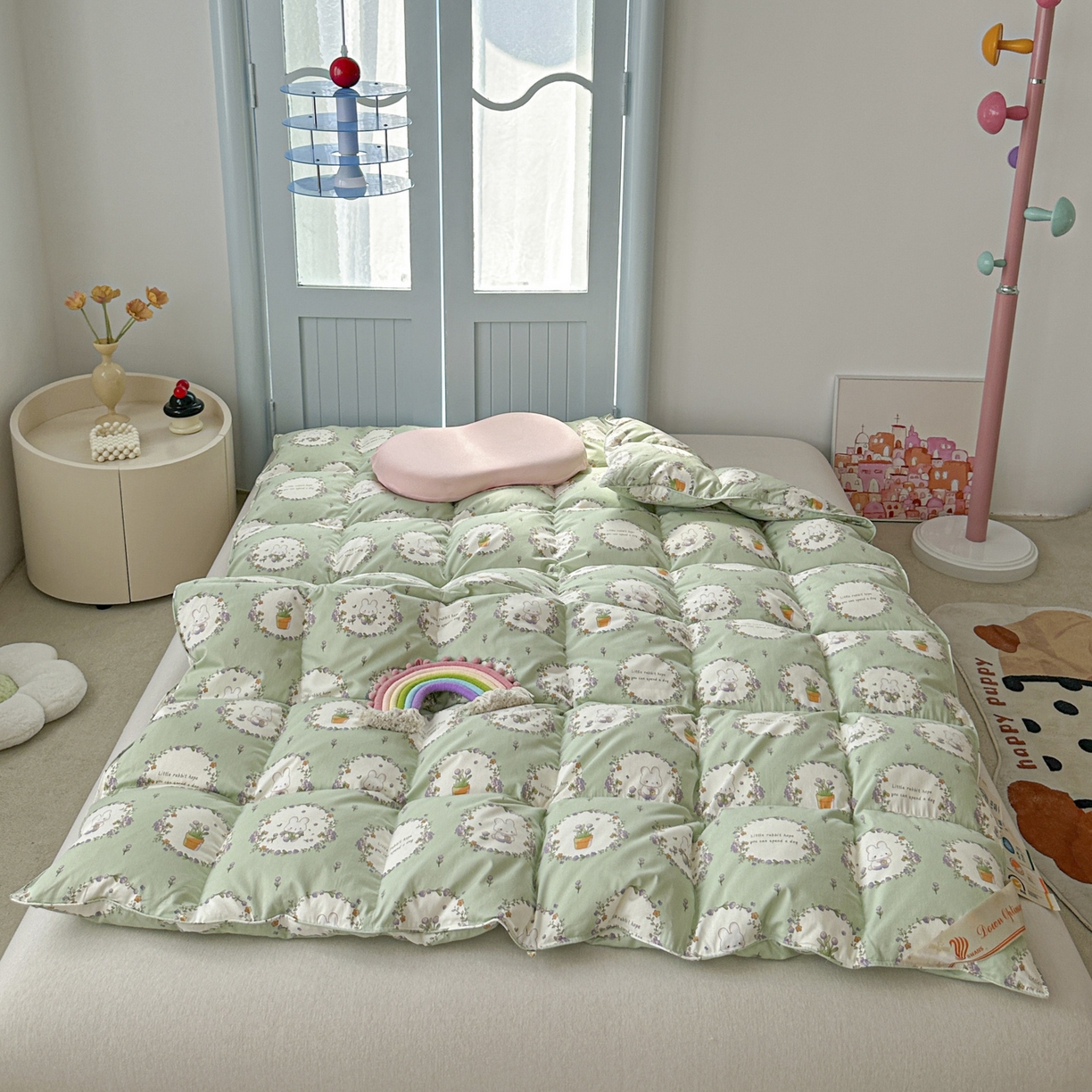 91家纺网 家纺一手货源 找家纺 （总）暖羽屋羽绒馆 2025新款95白鸭绒儿童羽绒被 学生白鸭绒被芯 1.5米春秋被 婴幼儿冬被羽绒被