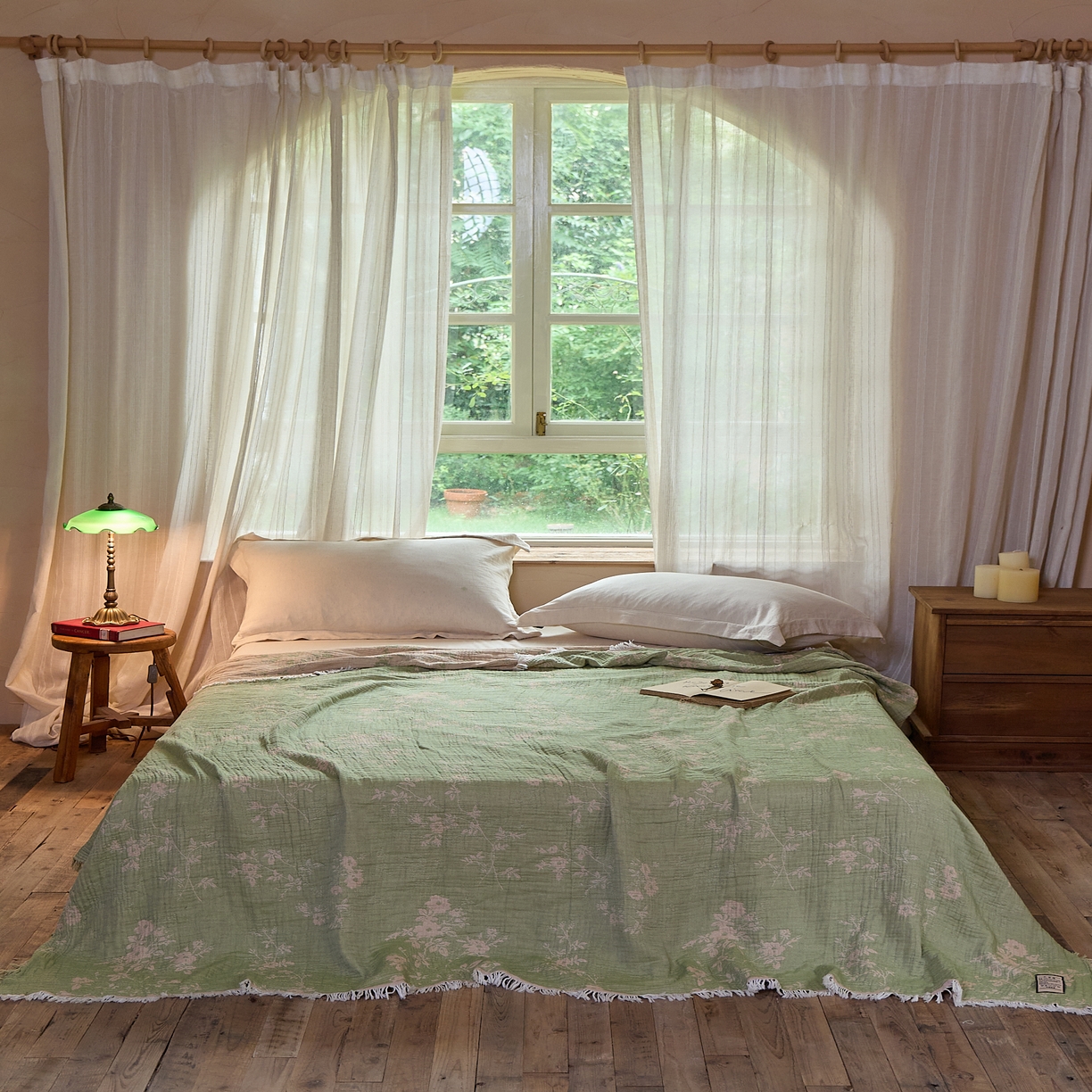 91家纺网 家纺一手货源 找家纺 （总）沐瑟家纺 2025新款四层纱布全棉流苏毯子纱布床盖毛巾被纯棉棉纱夏凉被午睡盖毯