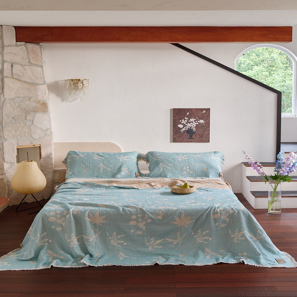 91家纺网 家纺一手货源 找家纺 （总）沐瑟家纺 2025新款四层纱布全棉流苏毯子纱布床盖毛巾被纯棉棉纱夏凉被午睡盖毯