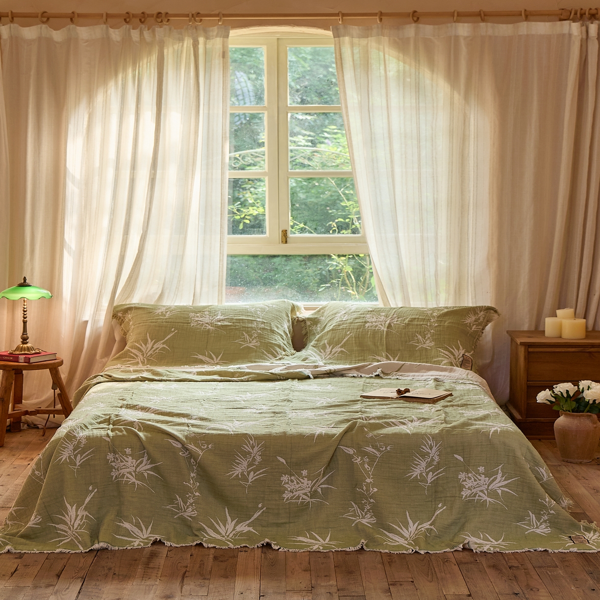 91家纺网 家纺一手货源 找家纺 （总）沐瑟家纺 2025新款四层纱布全棉流苏毯子纱布床盖毛巾被纯棉棉纱夏凉被午睡盖毯