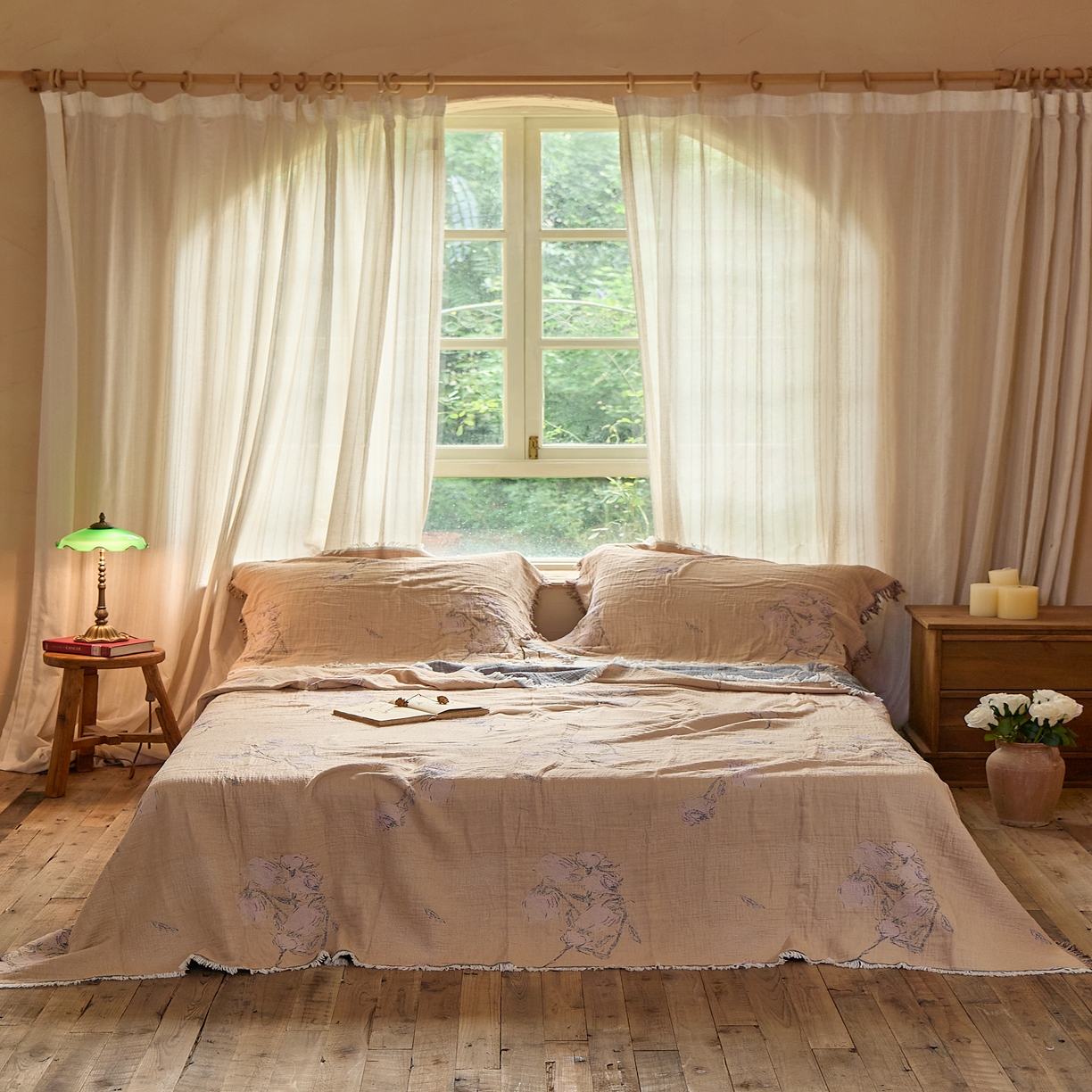 91家纺网 家纺一手货源 找家纺 （总）沐瑟家纺 2025新款四层纱布全棉流苏毯子纱布床盖毛巾被纯棉棉纱夏凉被午睡盖毯