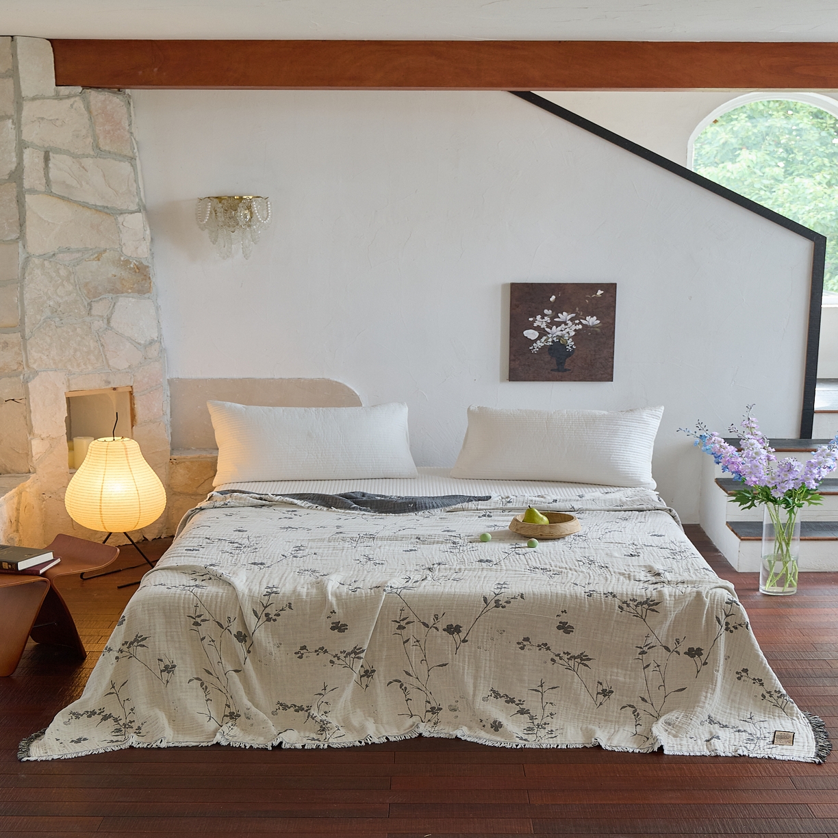 91家纺网 家纺一手货源 找家纺 沐瑟家纺 2025新款四层纱布全棉流苏毯子纱布床盖毛巾被纯棉棉纱夏凉被午睡盖毯 芙荟