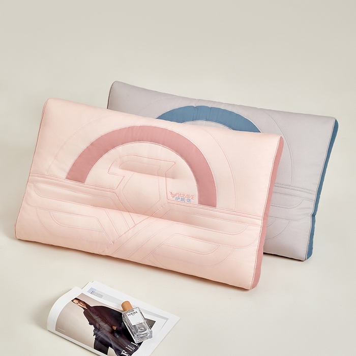 91家纺网 家纺一手货源 找家纺 宇诺家纺 2025新款护眠芯枕头枕芯 护眠芯枕-粉色900g