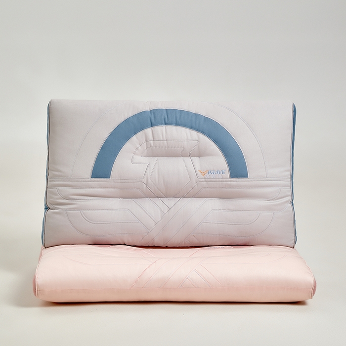 91家纺网 家纺一手货源 找家纺 宇诺家纺 2025新款护眠芯枕头枕芯 护眠芯枕-粉色1000g