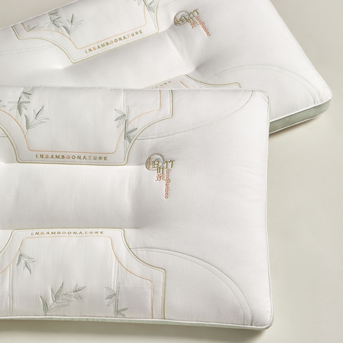 91家纺网 家纺一手货源 找家纺 宇诺家纺 2025新款竹叶亲草药护颈枕头枕芯 竹叶亲草药护颈枕800g