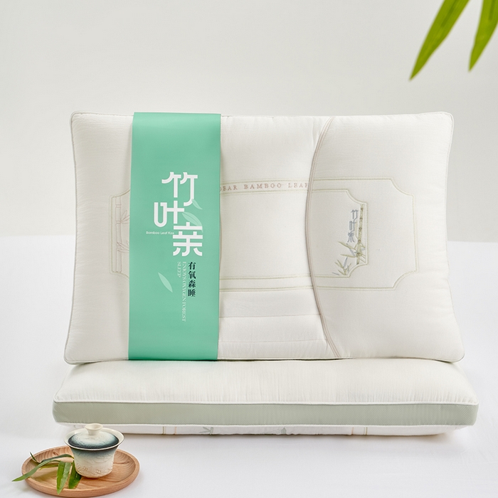 91家纺网 家纺一手货源 找家纺 （总）宇诺家纺 2025新款竹叶亲竹片枕头枕芯