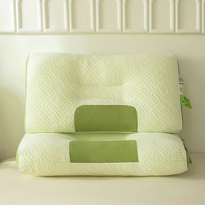 91家纺网 家纺一手货源 找家纺 宇诺家纺 2025新款舒适亲肤枕头枕芯 绿色700g