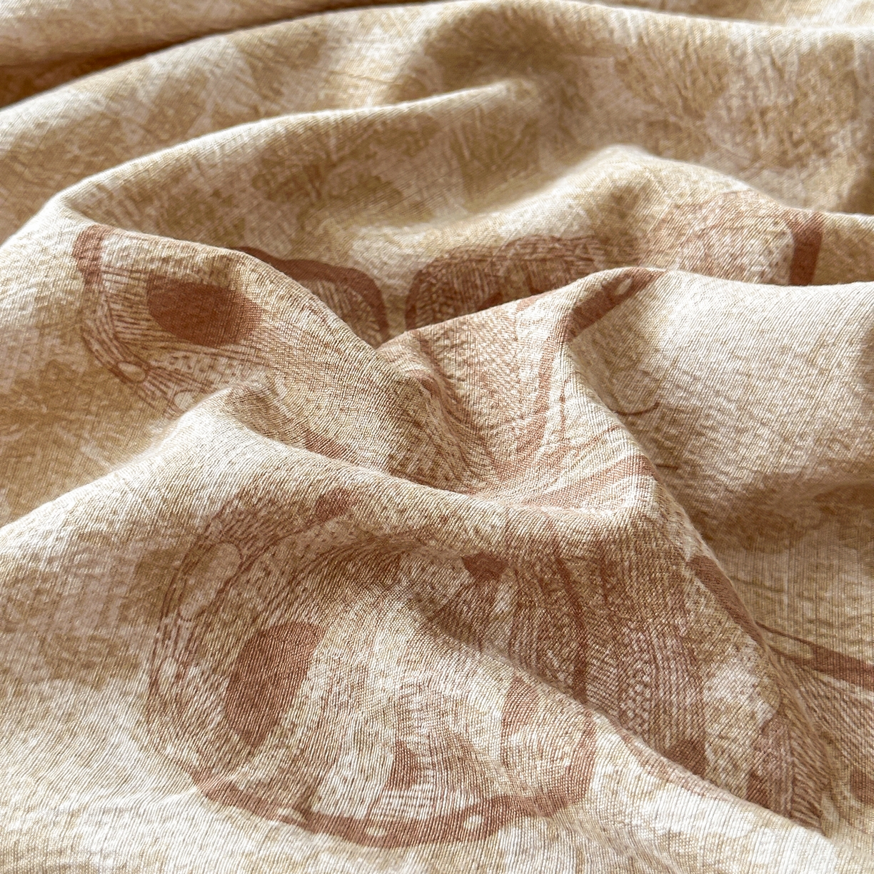 91家纺网 家纺一手货源 找家纺 梦嘉居 2025新款加厚亚麻皱皱纱床笠单床笠枕套床笠单品 蝶恋花