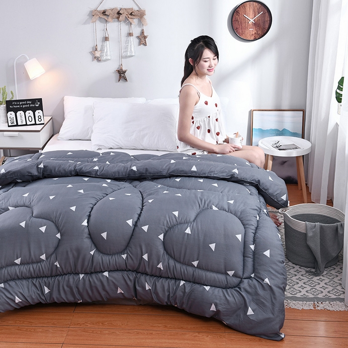 91家纺网 家纺一手货源 找家纺 （总）悦织湾家纺 2025仿棉印花纯色学生被春秋被冬被四季通用被子被芯量多价优整年不断货