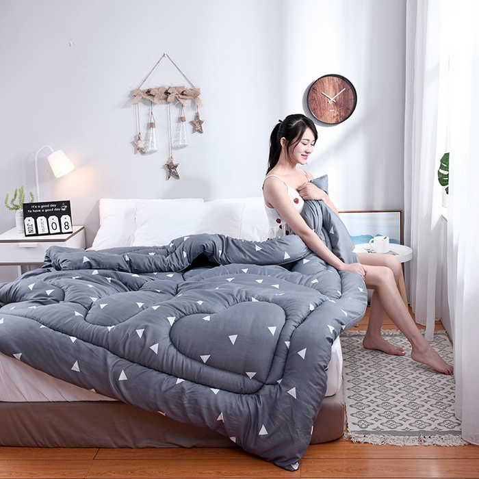 91家纺网 家纺一手货源 找家纺 （总）悦织湾家纺 2025仿棉印花纯色学生被春秋被冬被四季通用被子被芯量多价优整年不断货