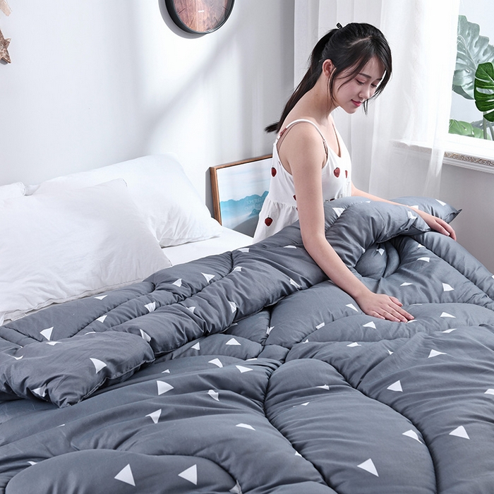 91家纺网 家纺一手货源 找家纺 （总）悦织湾家纺 2025仿棉印花纯色学生被春秋被冬被四季通用被子被芯量多价优整年不断货