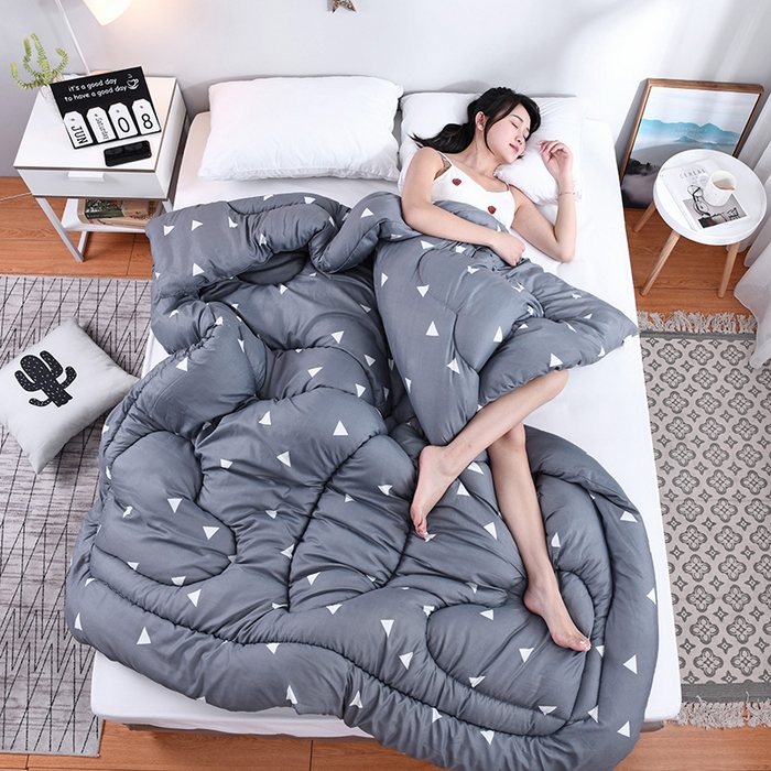 91家纺网 家纺一手货源 找家纺 （总）悦织湾家纺 2025仿棉印花纯色学生被春秋被冬被四季通用被子被芯量多价优整年不断货