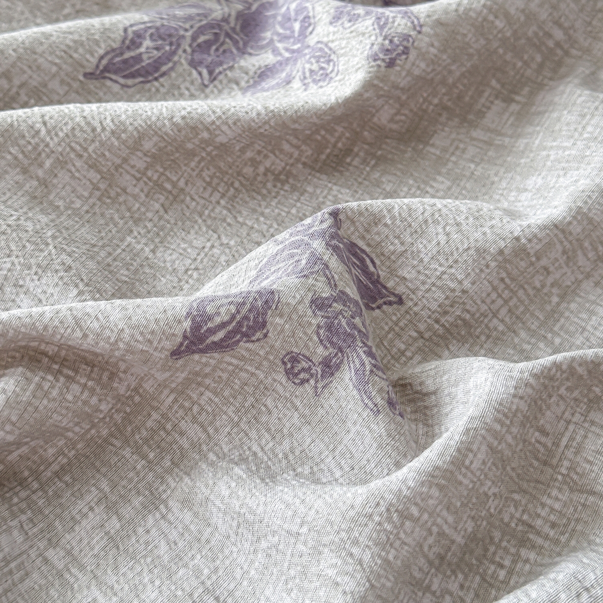 91家纺网 家纺一手货源 找家纺 梦嘉居 2025新款加厚亚麻皱皱纱床笠单床笠枕套床笠单品 水云间