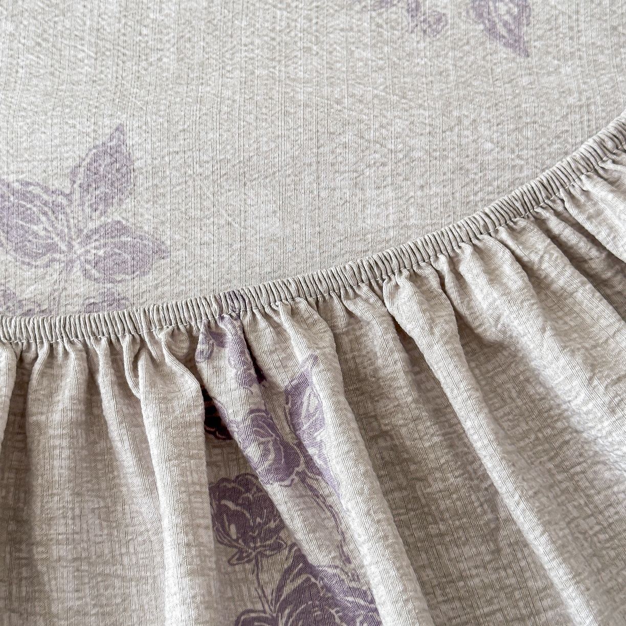 91家纺网 家纺一手货源 找家纺 梦嘉居 2025新款加厚亚麻皱皱纱床笠单床笠枕套床笠单品 水云间