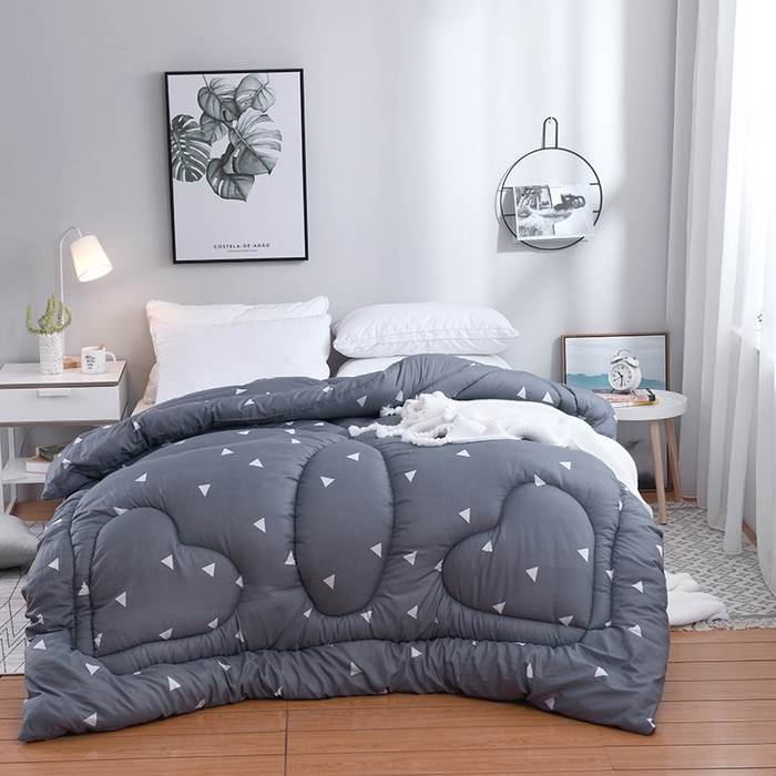 91家纺网 家纺一手货源 找家纺 （总）悦织湾家纺 2025仿棉印花纯色学生被春秋被冬被四季通用被子被芯量多价优整年不断货