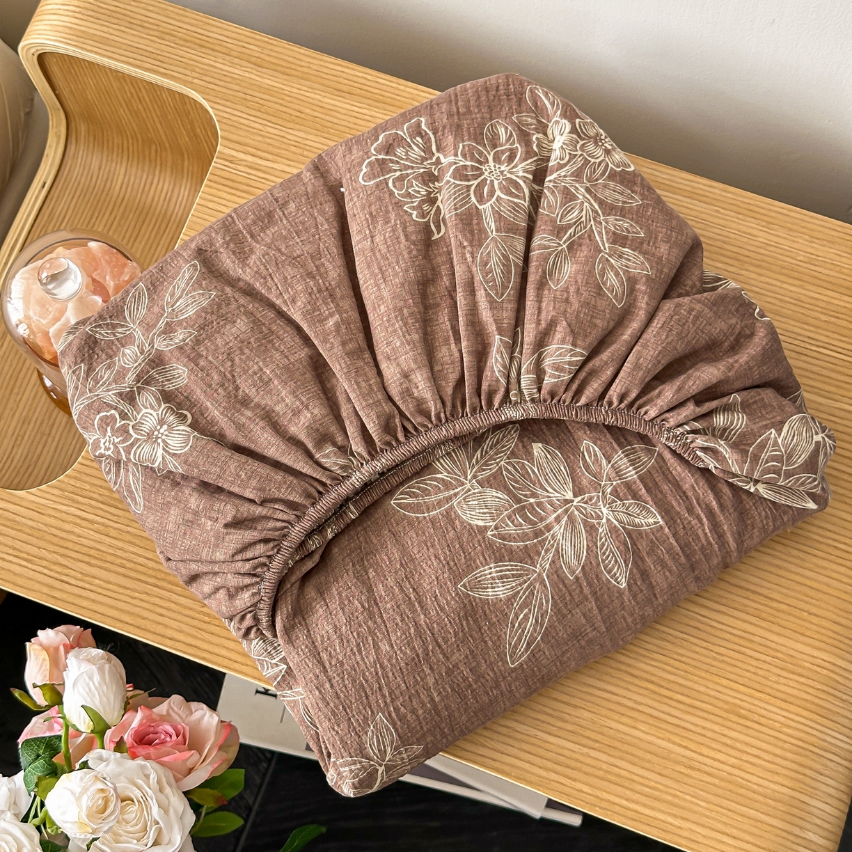 91家纺网 家纺一手货源 找家纺 梦嘉居 2025新款加厚亚麻皱皱纱床笠单床笠枕套床笠单品 云水谣