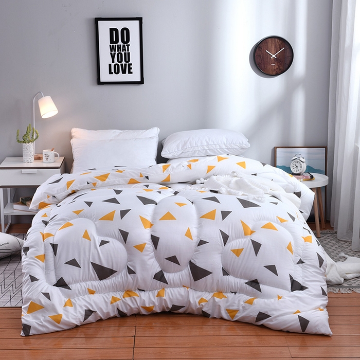 91家纺网 家纺一手货源 找家纺 （总）悦织湾家纺 2025仿棉印花纯色学生被春秋被冬被四季通用被子被芯量多价优整年不断货