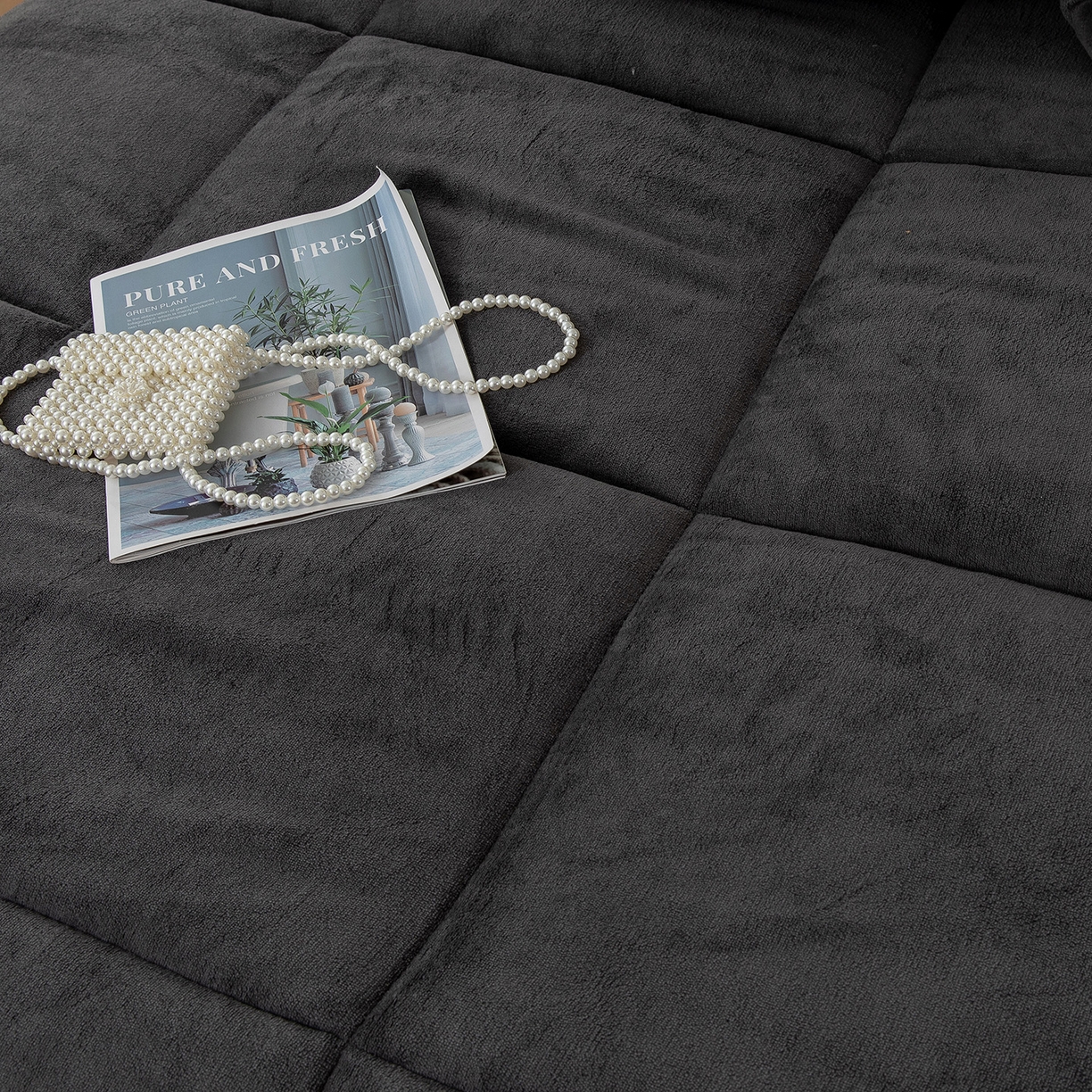 91家纺网 家纺一手货源 找家纺 悦织湾家纺 2025暖绒冬季被子A面雪花绒牛奶绒塔芙绒B面羊羔绒加厚速暖2025新款跨境出口外贸电商热销款可定做 牛奶绒被子灰