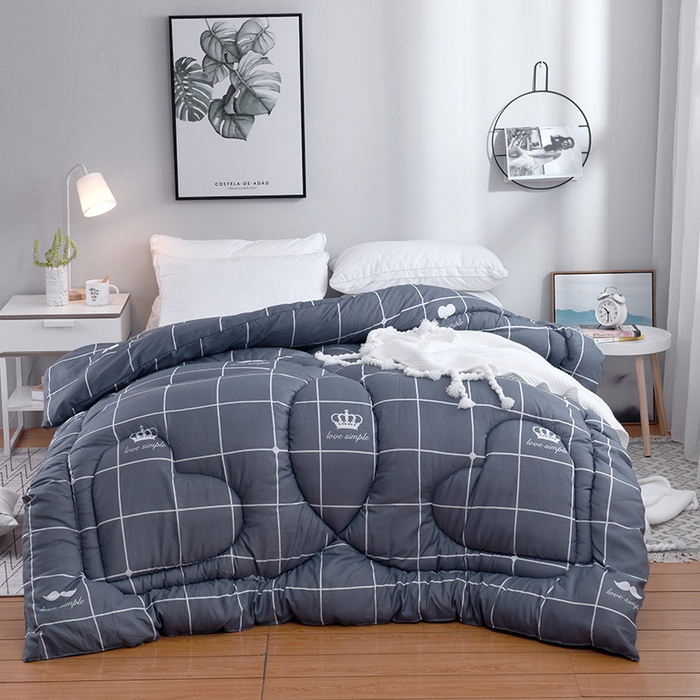 91家纺网 家纺一手货源 找家纺 （总）悦织湾家纺 2025仿棉印花纯色学生被春秋被冬被四季通用被子被芯量多价优整年不断货