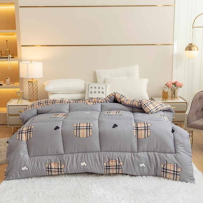 91家纺网 家纺一手货源 找家纺 （总）悦织湾家纺 2025仿棉印花纯色学生被春秋被冬被四季通用被子被芯量多价优整年不断货