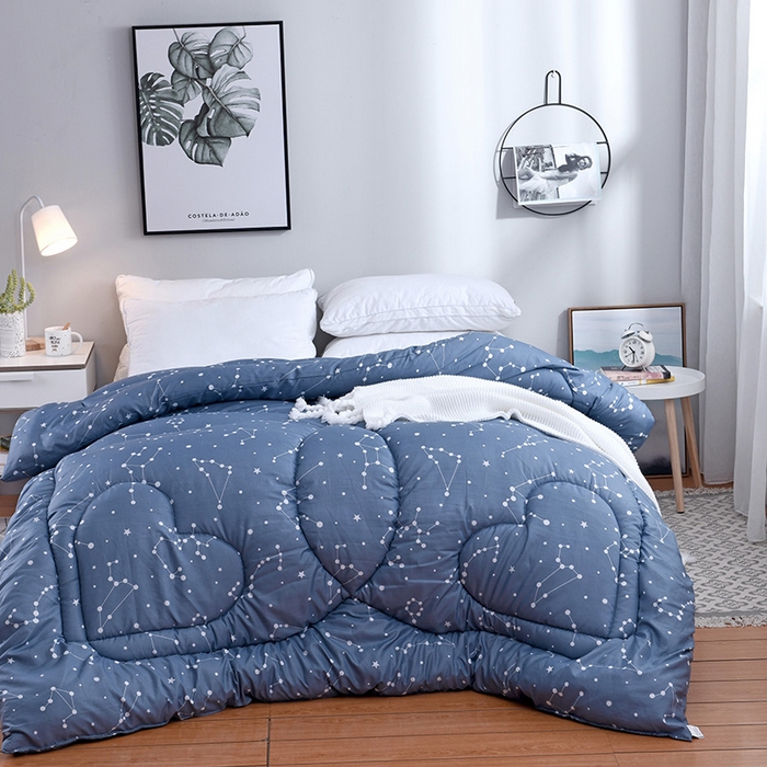 91家纺网 家纺一手货源 找家纺 （总）悦织湾家纺 2025仿棉印花纯色学生被春秋被冬被四季通用被子被芯量多价优整年不断货