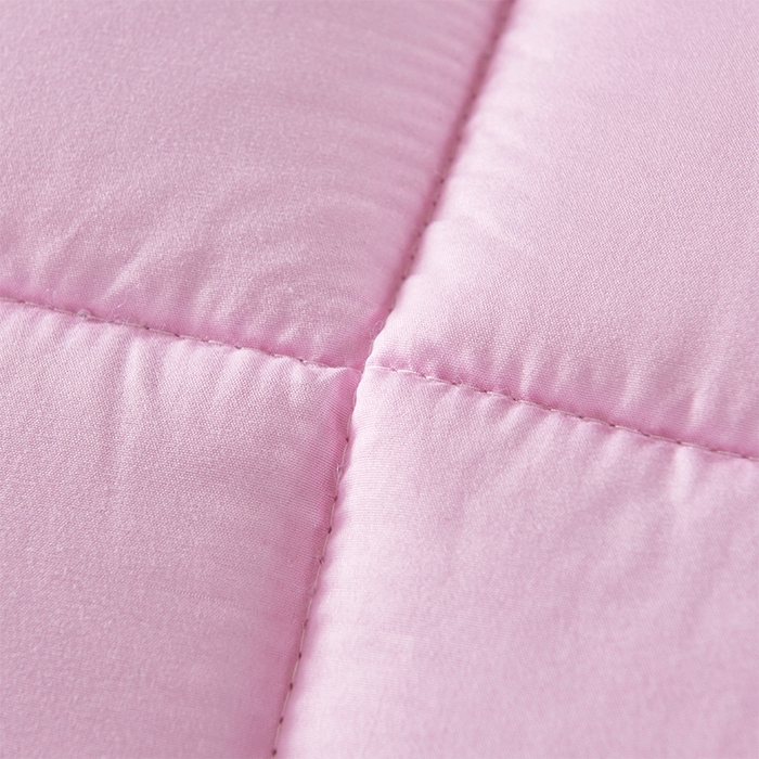 91家纺网 家纺一手货源 找家纺 悦织湾家纺 2025仿棉印花纯色学生被春秋被冬被四季通用被子被芯量多价优整年不断货 粉