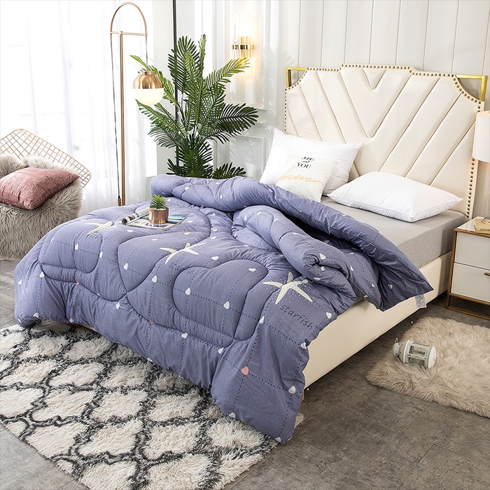 91家纺网 家纺一手货源 找家纺 悦织湾家纺 2025仿棉印花纯色学生被春秋被冬被四季通用被子被芯量多价优整年不断货 海星派对