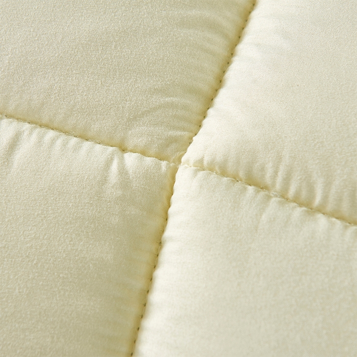 91家纺网 家纺一手货源 找家纺 悦织湾家纺 2025仿棉印花纯色学生被春秋被冬被四季通用被子被芯量多价优整年不断货 米黄