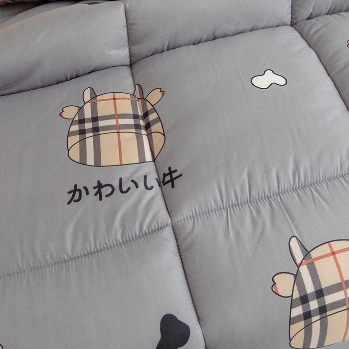 91家纺网 家纺一手货源 找家纺 悦织湾家纺 2025仿棉印花纯色学生被春秋被冬被四季通用被子被芯量多价优整年不断货 牛格