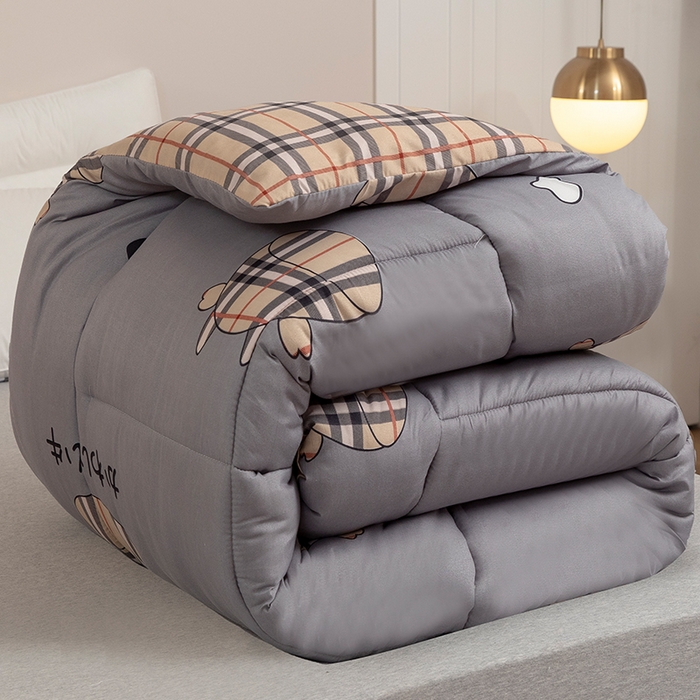 91家纺网 家纺一手货源 找家纺 悦织湾家纺 2025仿棉印花纯色学生被春秋被冬被四季通用被子被芯量多价优整年不断货 牛格