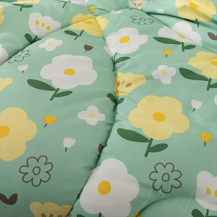 91家纺网 家纺一手货源 找家纺 悦织湾家纺 2025仿棉印花纯色学生被春秋被冬被四季通用被子被芯量多价优整年不断货 清新物语