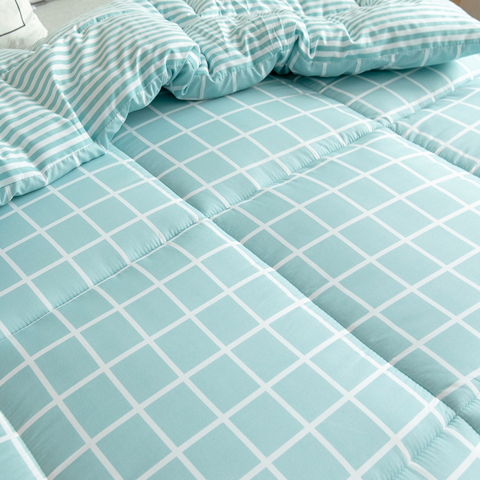 91家纺网 家纺一手货源 找家纺 悦织湾家纺 2025仿棉印花纯色学生被春秋被冬被四季通用被子被芯量多价优整年不断货 情调